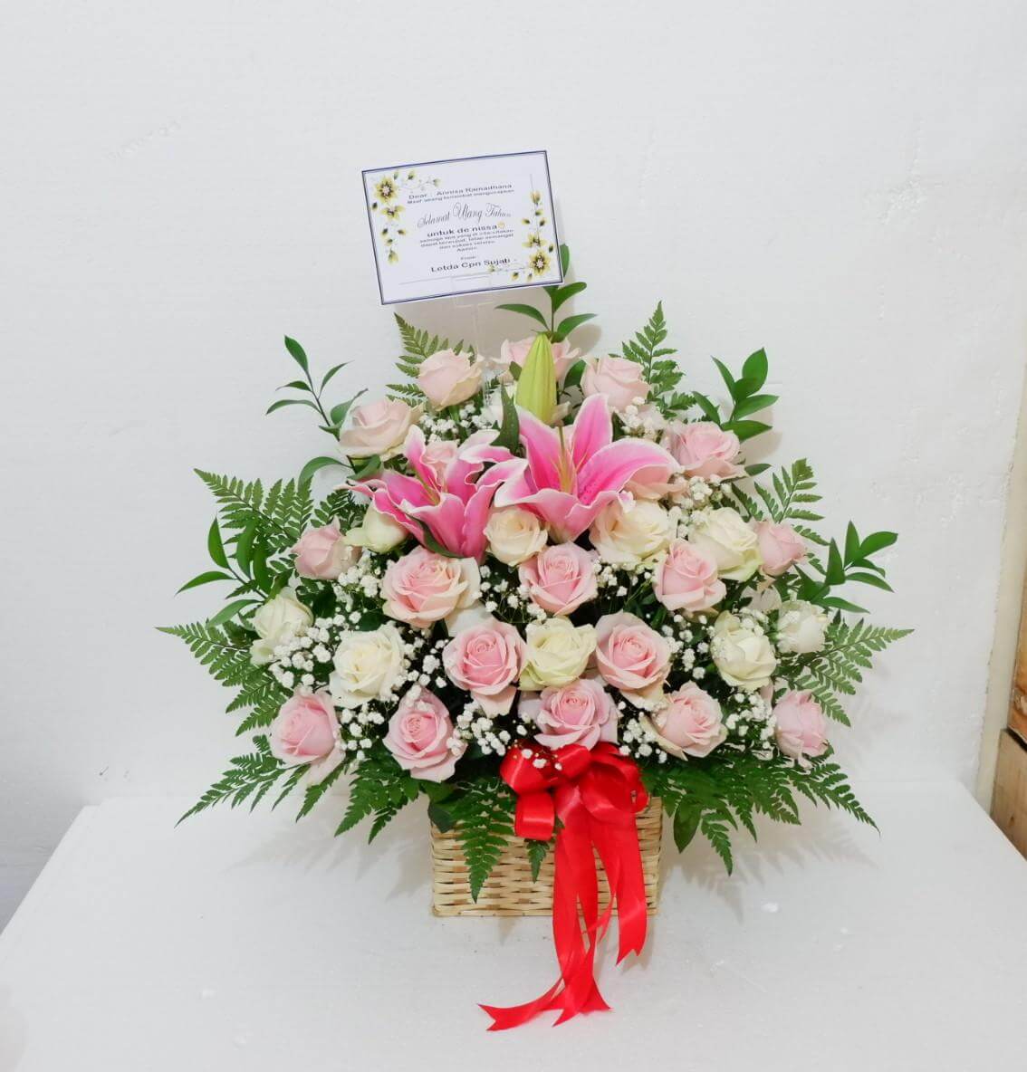 Bunga Meja Mawar Merah - Bunga Meja Dekorasi Premium WinnerFleur Depok