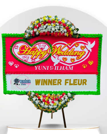 Bunga Papan Pernikahan Elegan - Bunga Papan Pernikahan WinnerFleur Jakarta
