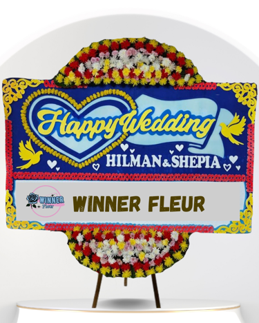 Bunga Papan Pernikahan Mawar - Bunga Papan Pernikahan WinnerFleur Depok