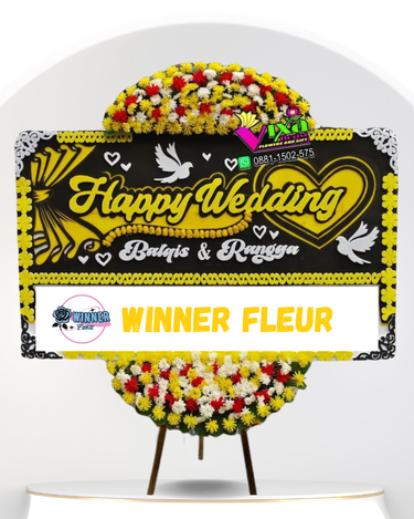 Bunga Papan Pernikahan Standing - Bunga Papan Pernikahan WinnerFleur Tangerang