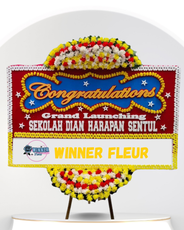 Bunga Papan Congratulations Elegan - Bunga Papan Congratulations WinnerFleur Jakarta Utara