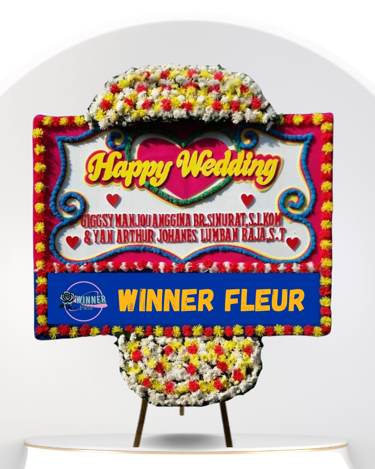 Bunga Papan Pernikahan Besar - Bunga Papan Pernikahan WinnerFleur Jakarta