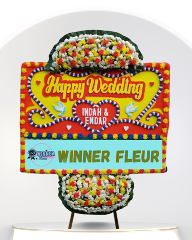 Bunga Papan Wedding Besar - Bunga Papan Pernikahan WinnerFleur Depok