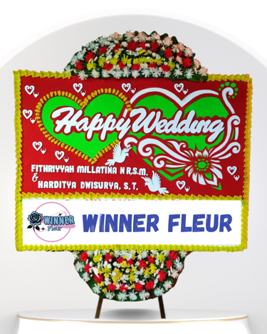 Bunga Papan Pernikahan Mewah - Bunga Papan Pernikahan WinnerFleur Bogor