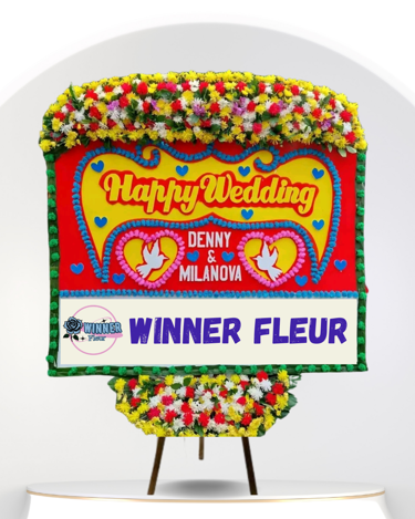 Bunga Papan Wedding Jumbo - Bunga Papan Pernikahan WinnerFleur Jakarta