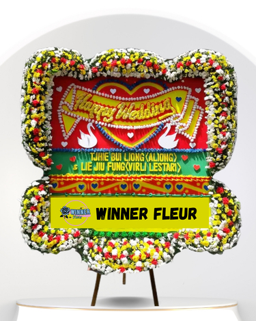 Bunga Papan Wedding Super Besar - Bunga Papan Pernikahan WinnerFleur Jakarta