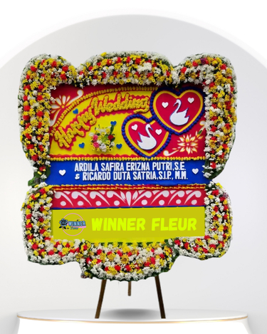 Bunga Papan Wedding Jumbo Eksklusif - Bunga Papan Pernikahan WinnerFleur Jakarta