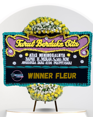 Bunga Papan Duka Cita Standing - Papan Bunga Duka Cita Belasungkawa WinnerFleur Jakarta