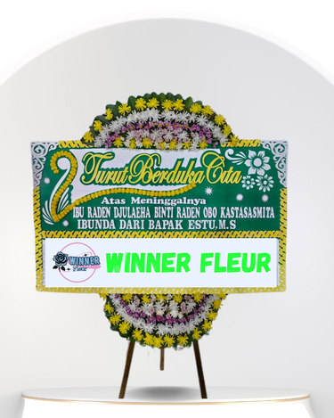 Bunga Papan Duka Cita Putih - Papan Bunga Duka Cita Belasungkawa WinnerFleur Depok