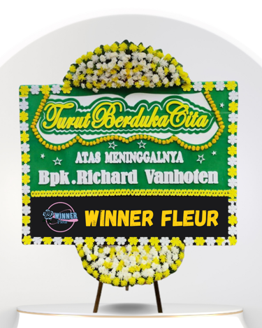 Bunga Papan Duka Cita Standing Besar - Papan Bunga Duka Cita Belasungkawa WinnerFleur Bekasi