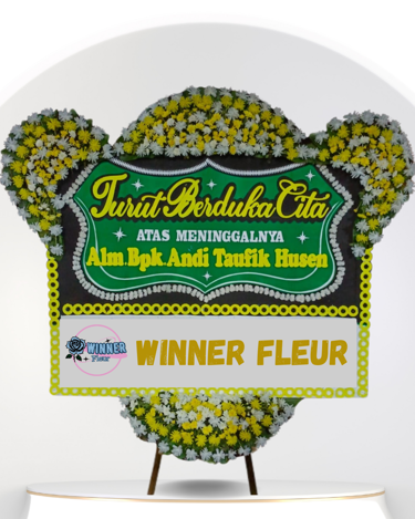 Bunga Papan Duka Cita Standing Mewah - Papan Bunga Duka Cita Belasungkawa WinnerFleur Bekasi