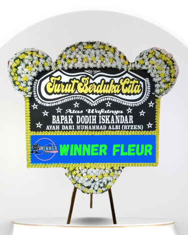 Bunga Papan Duka Cita Eksklusif Besar - Papan Bunga Duka Cita Belasungkawa WinnerFleur Bogor