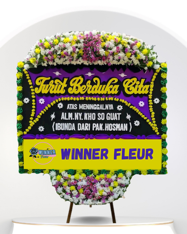 Bunga Papan Duka Cita Premium Besar - Papan Bunga Duka Cita Belasungkawa WinnerFleur Jakarta