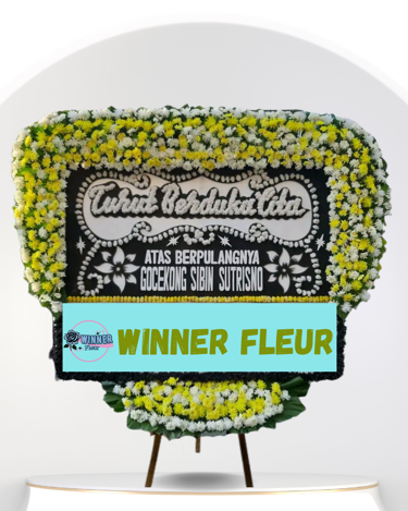 Bunga Papan Belasungkawa Jumbo Mewah - Papan Bunga Duka Cita Belasungkawa WinnerFleur Jakarta