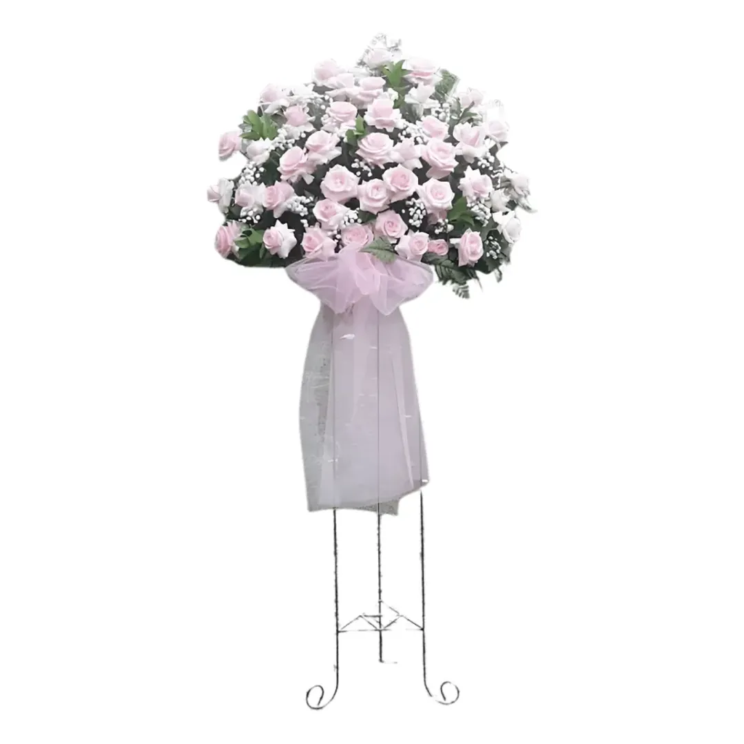 Standing Flower Grand Opening Mawar Pink