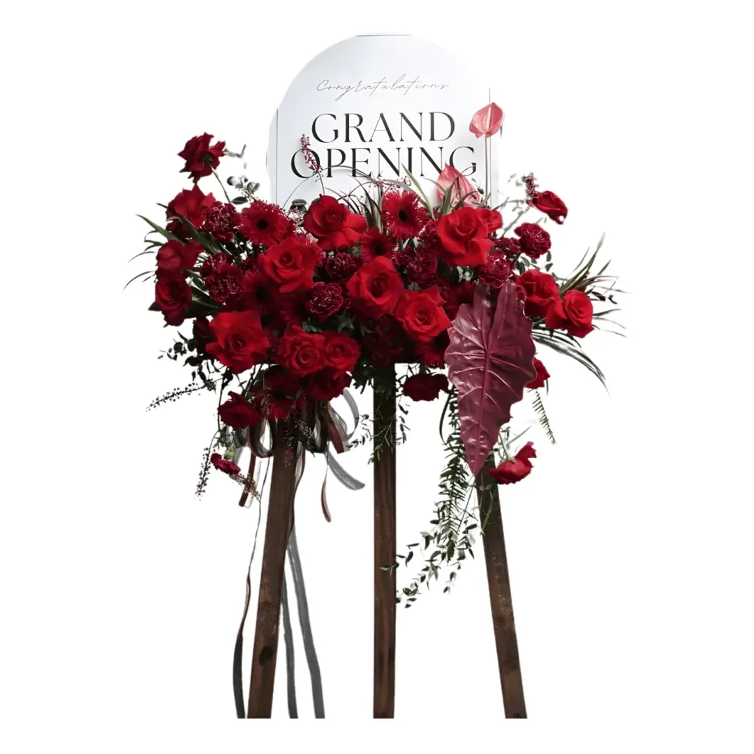 Standing Flower Grand Opening Merah