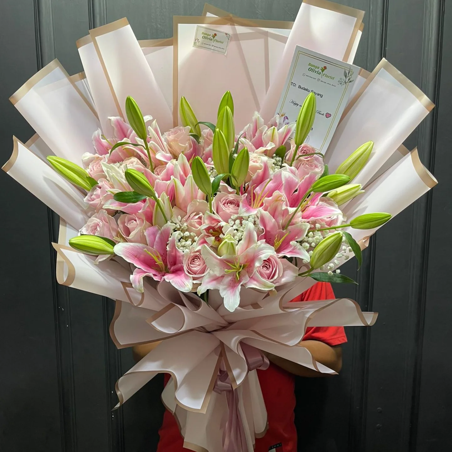 Buket Bunga Segar WF-BHB-CK-001 untuk anniversary - WinnerFleur Jakarta, mulai Rp 1 jt