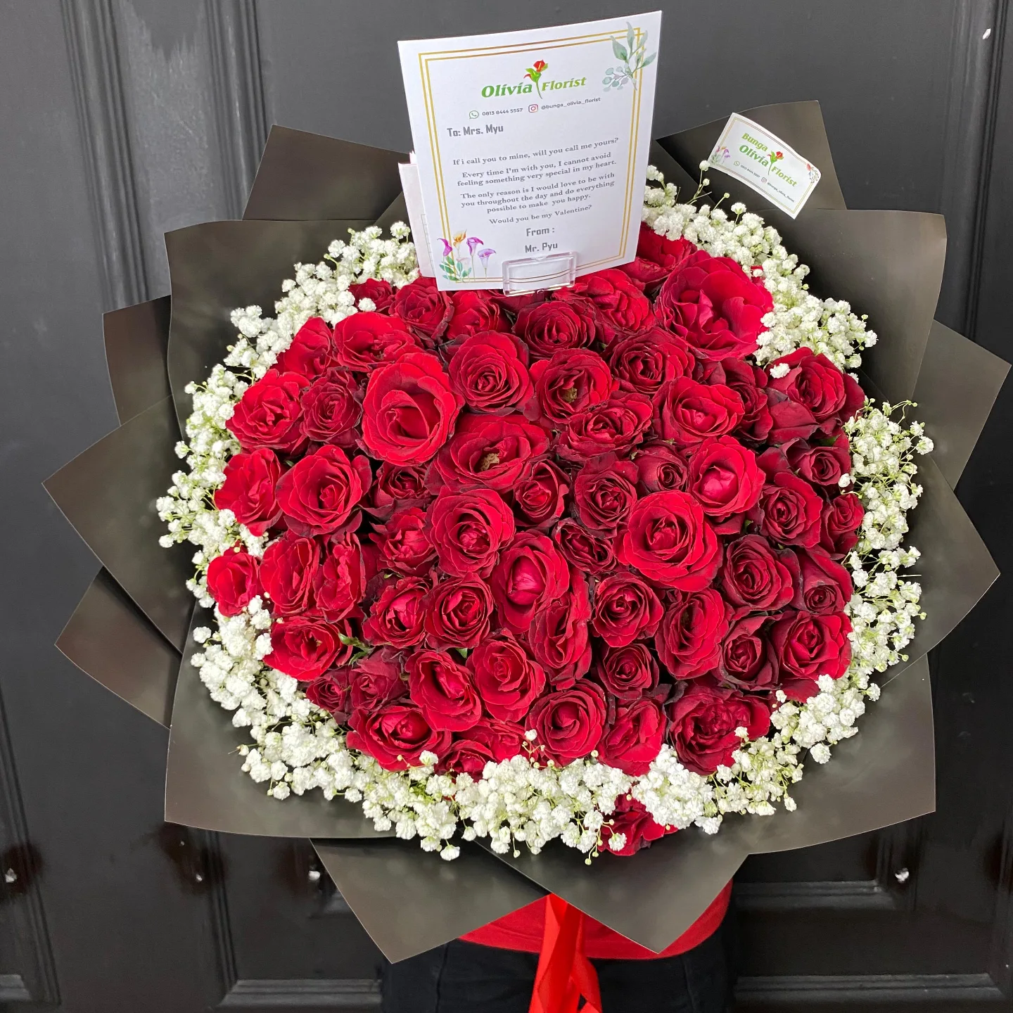 Hand Bouquet KHA-MEA untuk ulang tahun - WinnerFleur Jakarta, mulai Rp 600rb