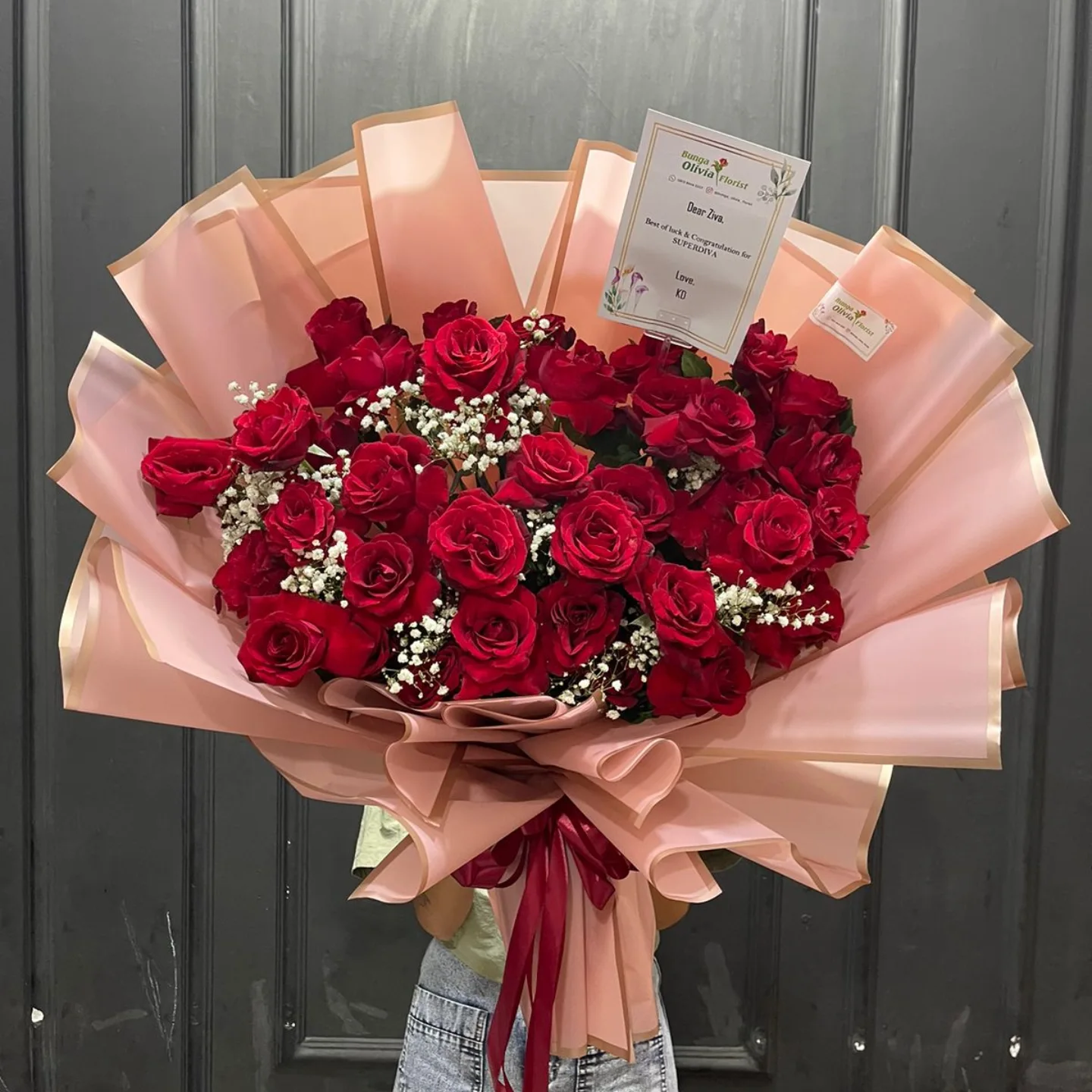 Buket Bunga Cantik WF-BHB-MW-051 untuk wisuda - WinnerFleur Jakarta, mulai Rp 850rb
