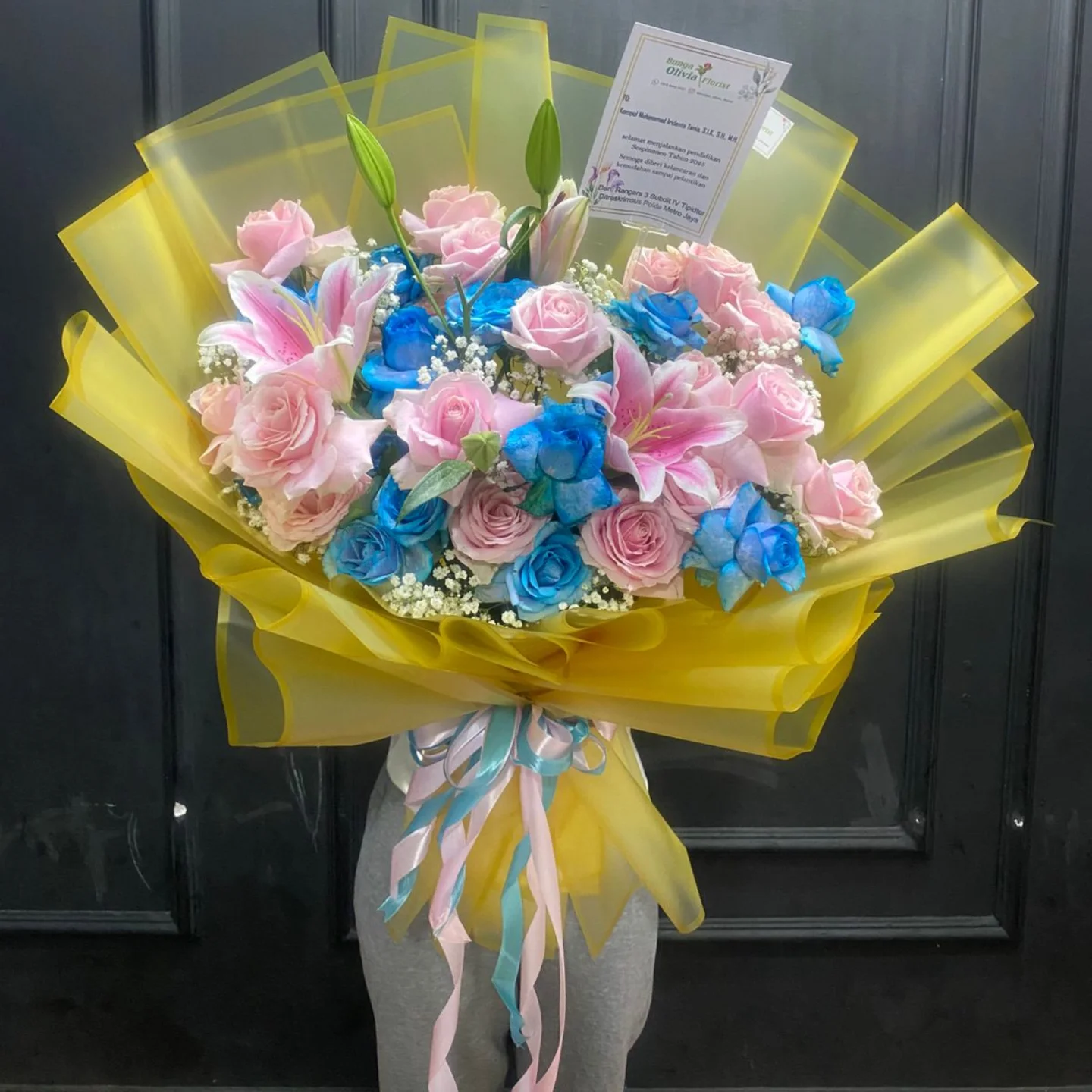 Buket Bunga Segar WF-BHB-MW-001 untuk wisuda - WinnerFleur Jakarta, mulai Rp 500rb