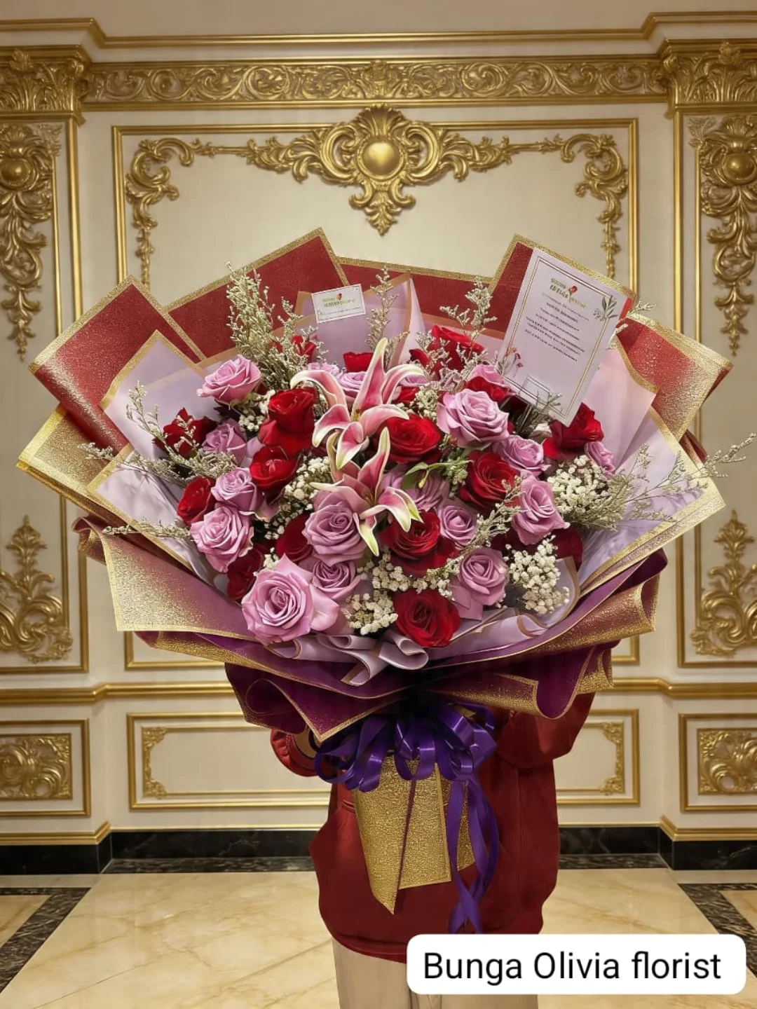 Buket Bunga Segar WF-BHB-MW-061 untuk anniversary - WinnerFleur Jakarta, mulai Rp 1,2 jt