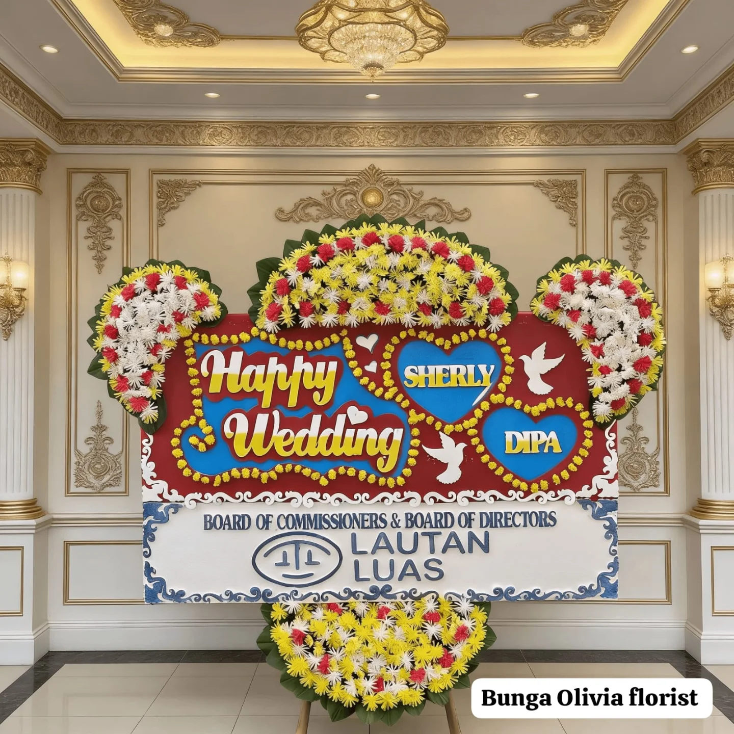 Karangan Bunga Congratulations WF-BPH-A untuk pernikahan - WinnerFleur Jakarta, mulai Rp 500rb