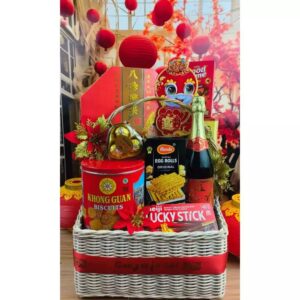 Parcel Imlek Gong Xi Fa Cai Keranjang Merah Lampion WinnerFleur
