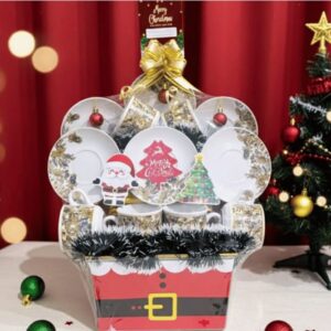 Parcel Natal Tea Set Gold Mewah Santa Grand Set WinnerFleur