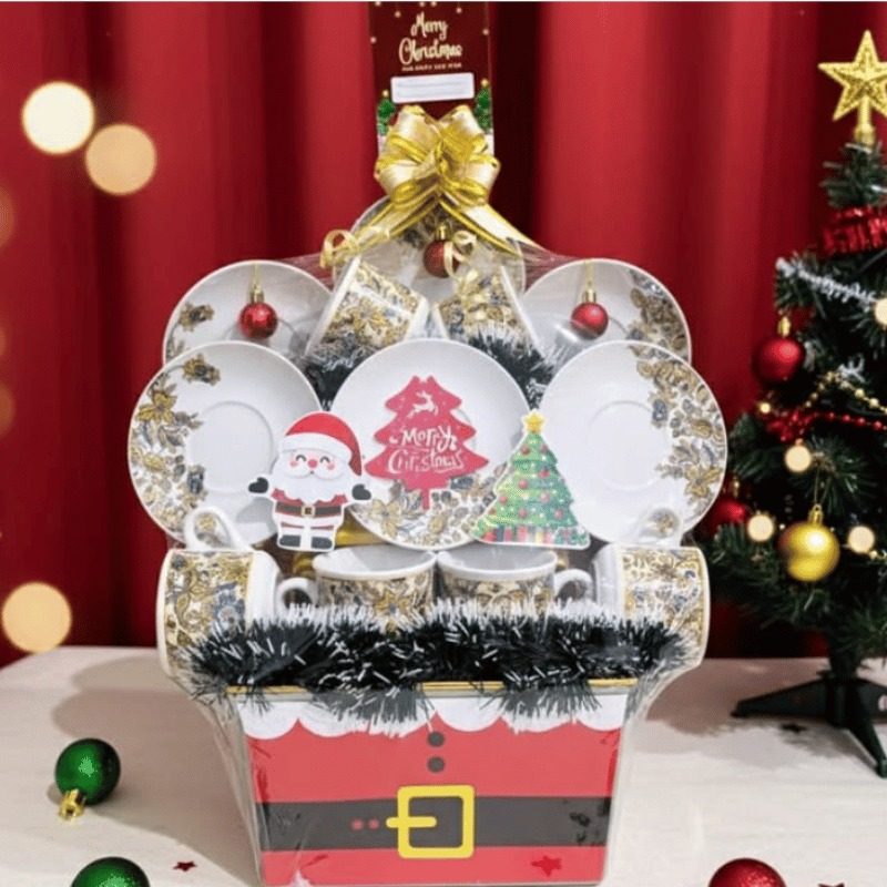 Parcel Natal Tea Set Gold Mewah Santa Grand Set WinnerFleur