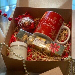 Parcel Natal Personalisasi Merry Christmas Mug Box WinnerFleur